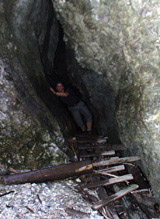 Durchschlupf in der Schlucht