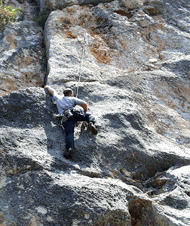 Bernd an seiner Lieblingsroute